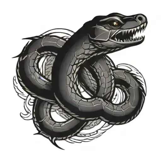 Ouroboros Snake Infinite Symbol