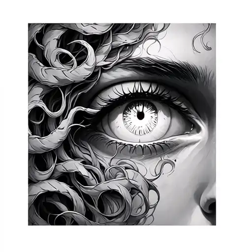 Medusa White Eye With A