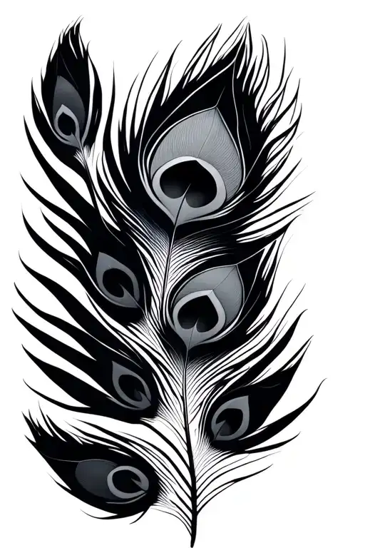 Geometrical Pecock Feather