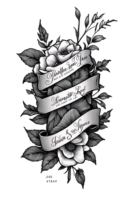 Fineline Tattoo Forearm With 6 Names And Date Of Birth