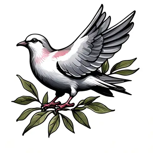 Dove With Olive Branch