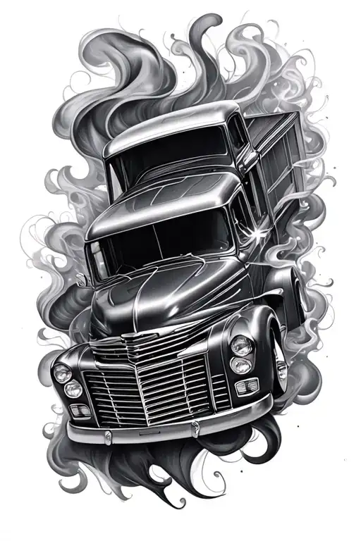 Car Parts With Light Smoke Swirling Between The Parts