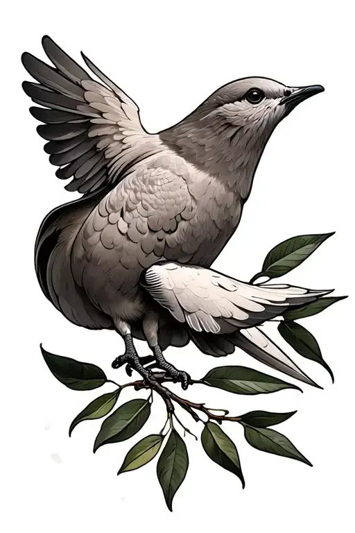Dove With Olive Branch