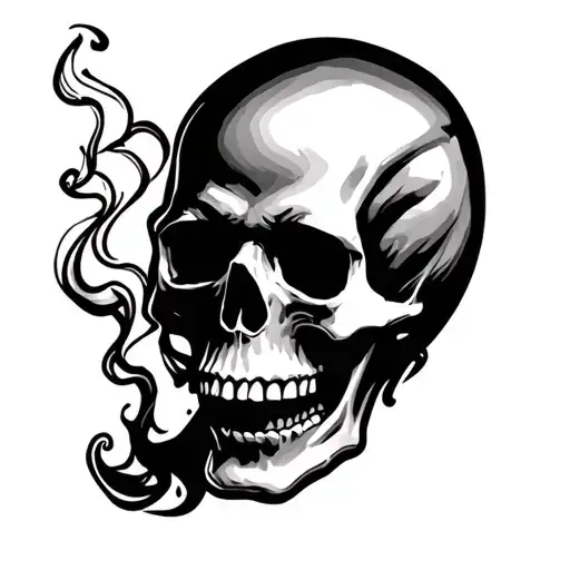 Smoking Skull