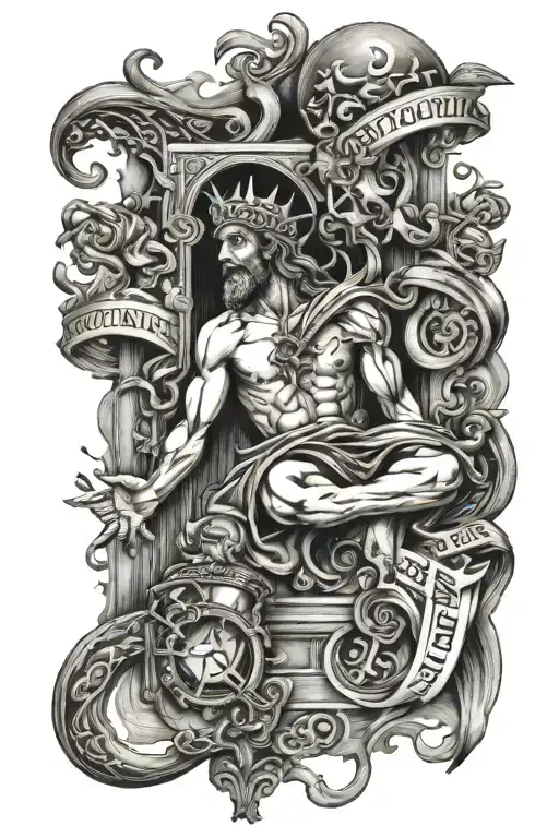 Scene That Shows Major Events Of The Bible