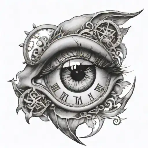 An Eye With Clock
