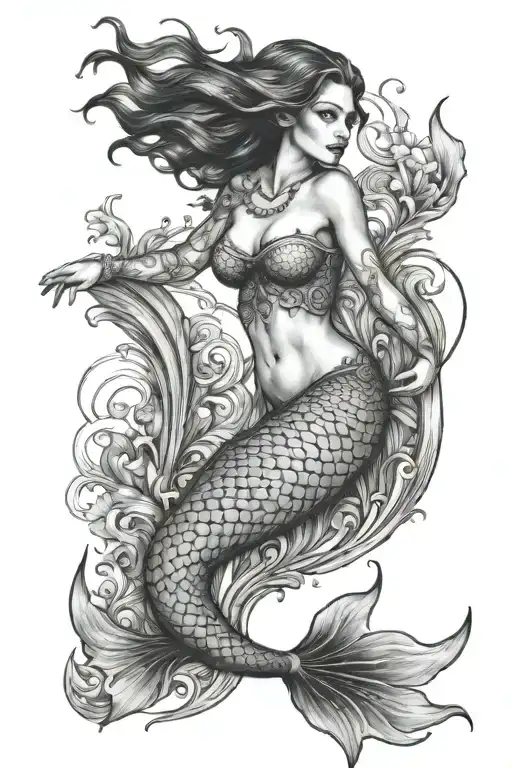 Mermaid Swimming