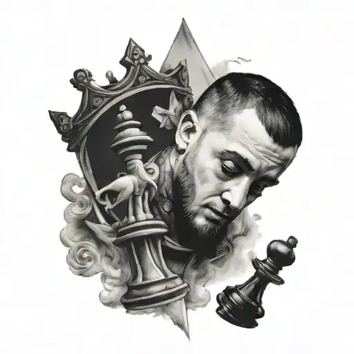 Angel Mac Miller With The Chess Piece Of King And