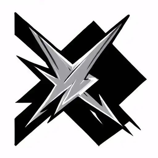 Arrow And Lightning Bolt Symbol