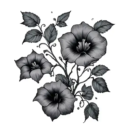 Morning Glory Vine With A Baby