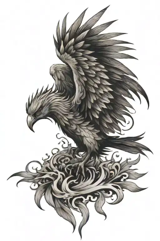 Phoenix Rising From Ashes