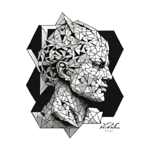 Fine Line Geometric Realism Statue