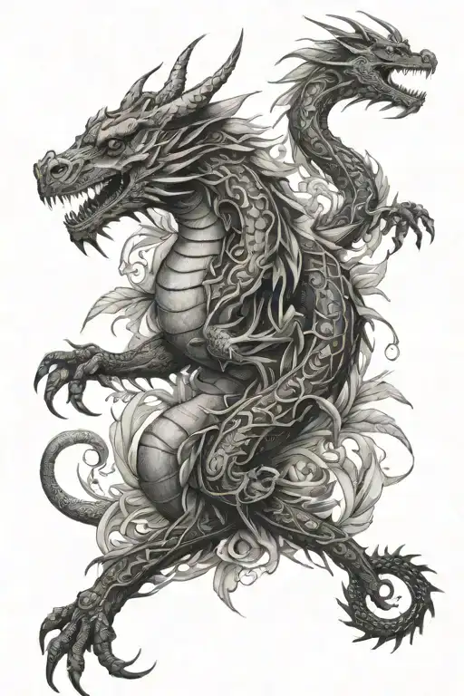 Botanical Dragon Wrapped