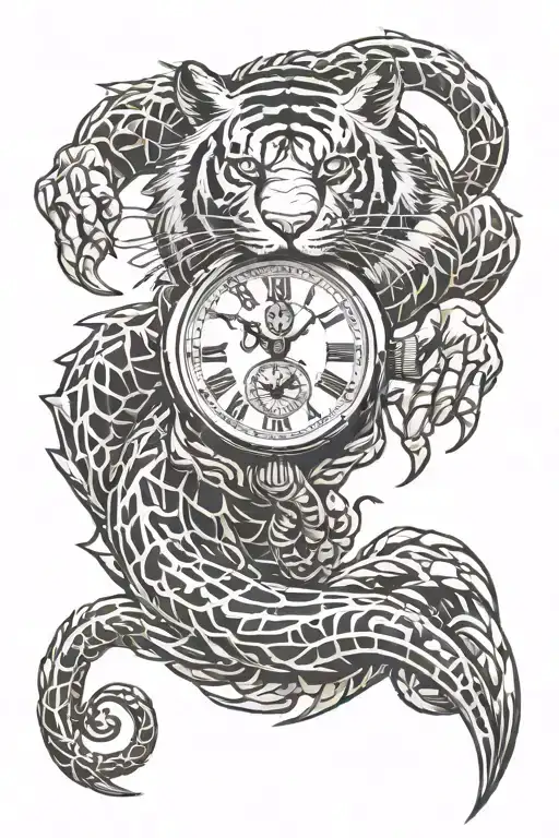 Tiger Scorpion Watch