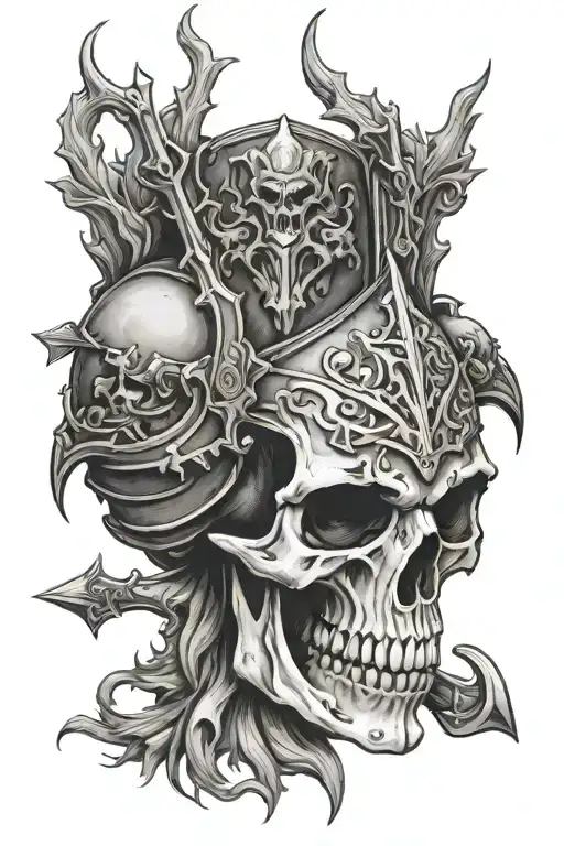 Forest Skull Medieval Knight