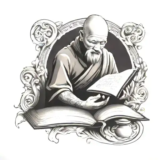 Monk And Book