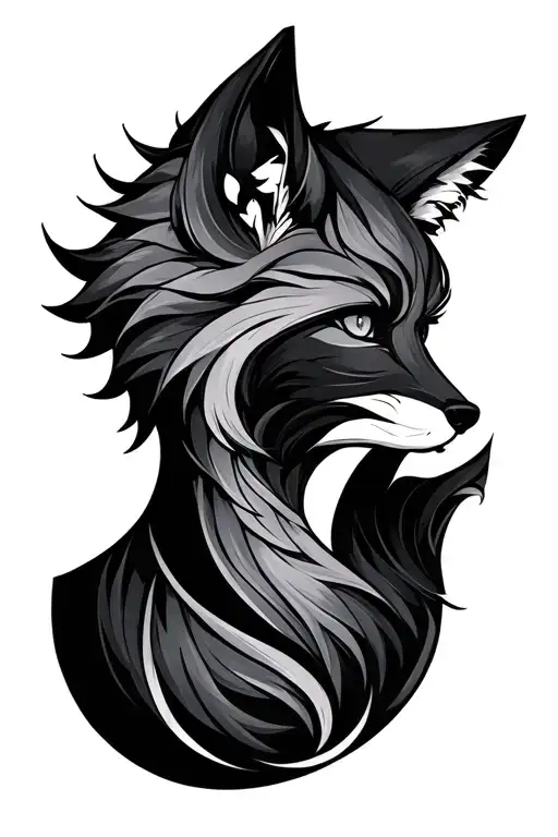 Androgynous Symbol With Fox