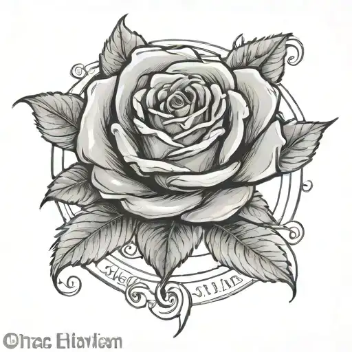 Glass Encased Rose With The Words Once Upon A Time