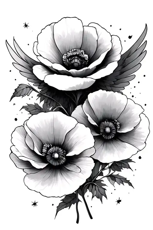 Poppies And Heaven Something Angelic