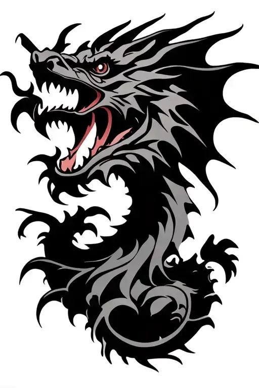 Wales Red Dragon Realism Style