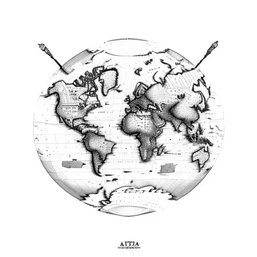 A Map Of The World With Intricate Animal Illustrations Representing Different Cultures