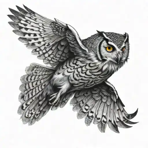 Owl Flying