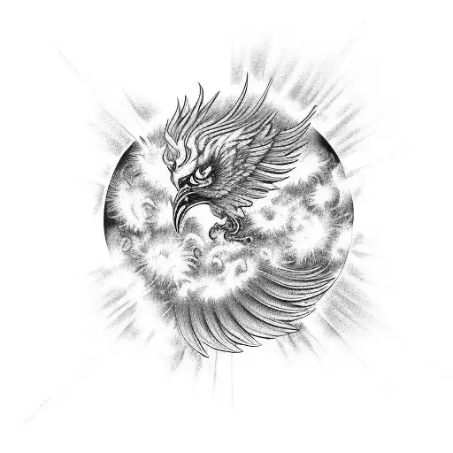 Phoenix With Sun And Pluto Feng Shui