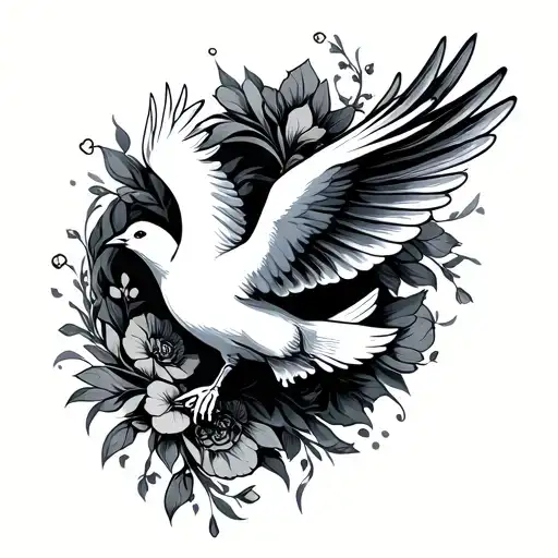 Coeur Dove That Flies Away