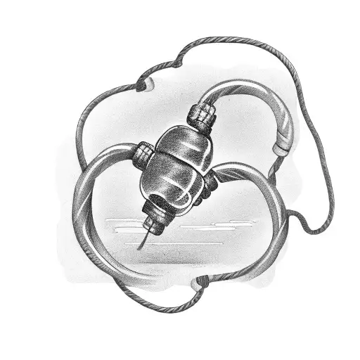 A Boxing Ring With Circuit Board Ropes