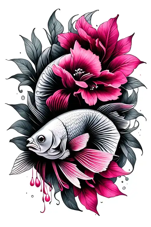 Fuchsia And Fish