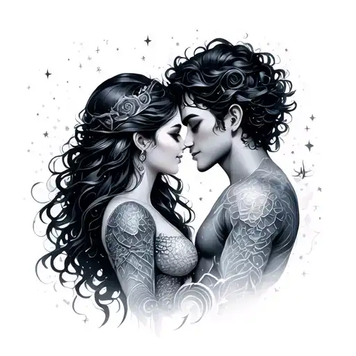 Star Dust Couple Scales Twin Love Soul