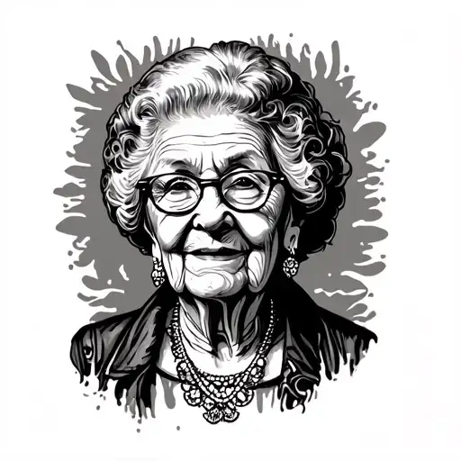 Stamp Tattoo With Grandma Needling