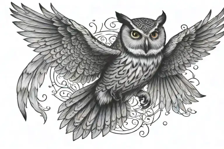 Owl Flying