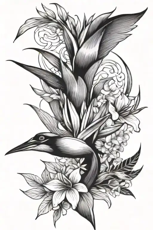 Floral Bird Of Paradise