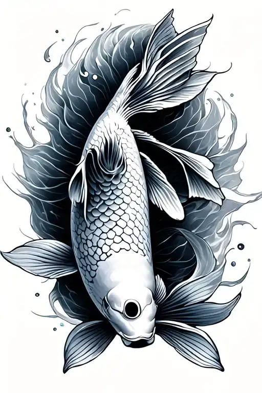 Koi Fish Transforming
