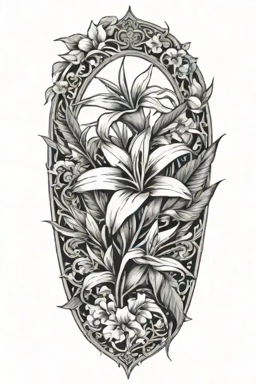 Floral With Bird Of Paradise