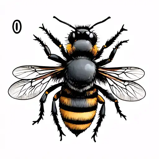 Bee And Tarot Card