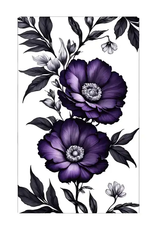 Violet And Primrose Floral Wrap Design Inspired