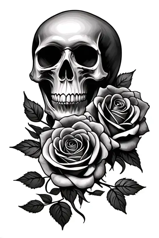 Skull And Roses