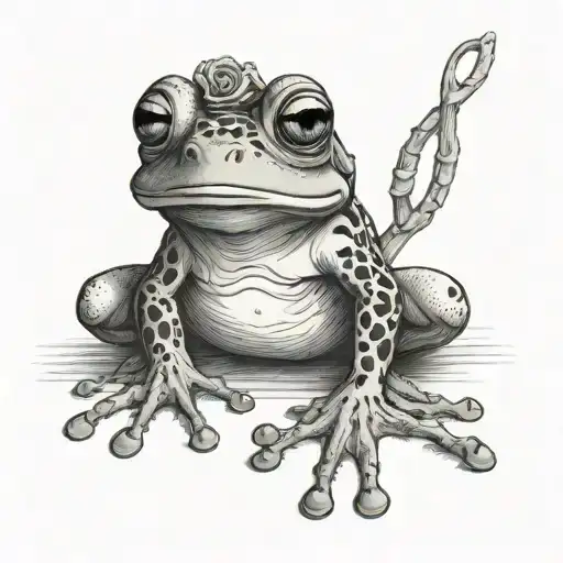Frog Dressed As A Bufon