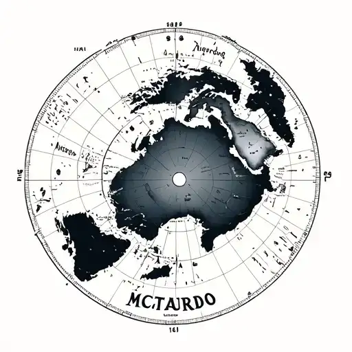 Mcmurdo Antartica With Map Coordinates And Map Image