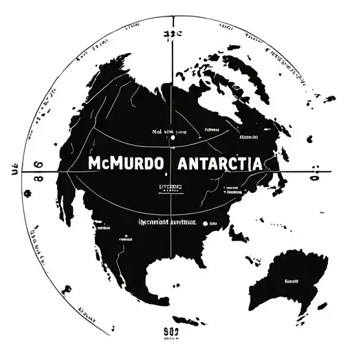 Mcmurdo Antartica With Map Coordinates And Map Im Consumed