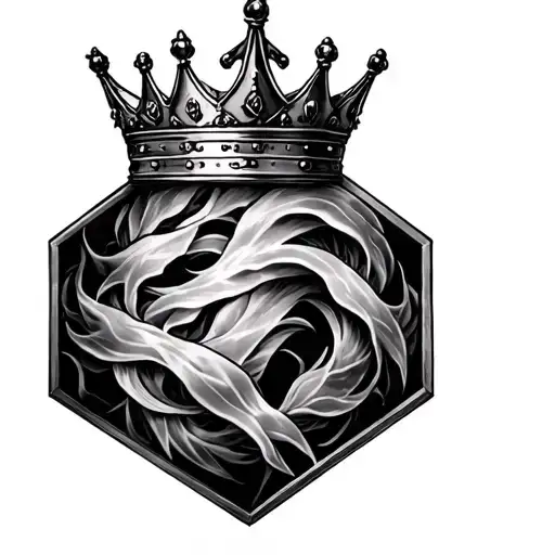 Hexagon And Crown Made