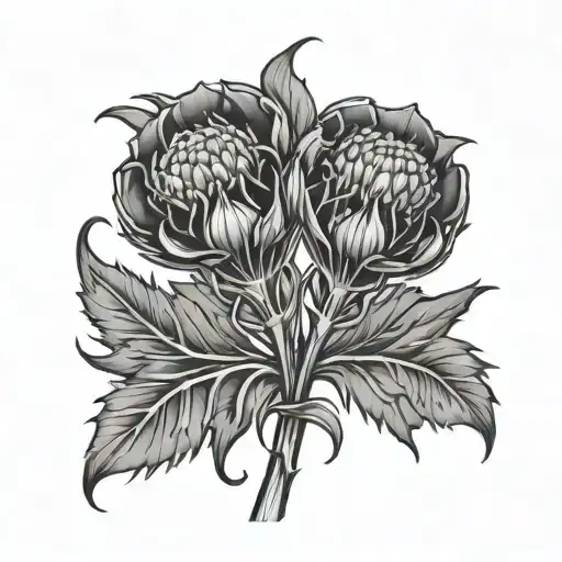 Thistle And Shamrock Intertwined