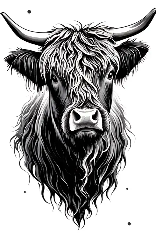 Highland Cow Head