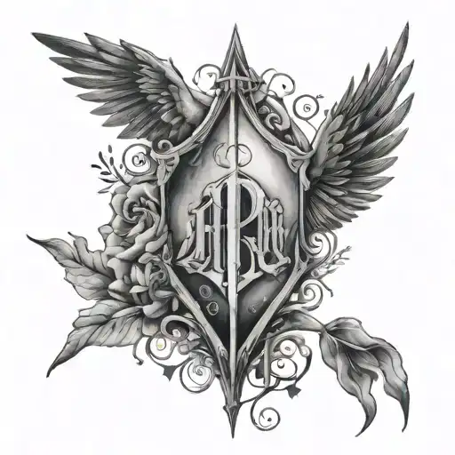 Harry Potter Long Journey Friends Tattoo Design Simple Design