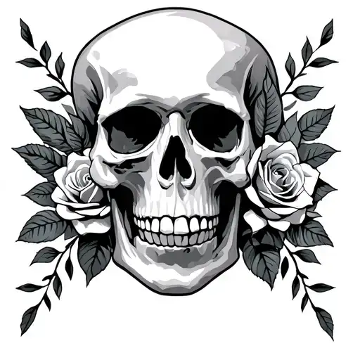 Skull And Roses