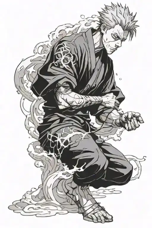 Fine Line Toji Fushiguro Jujutsu Kaisen