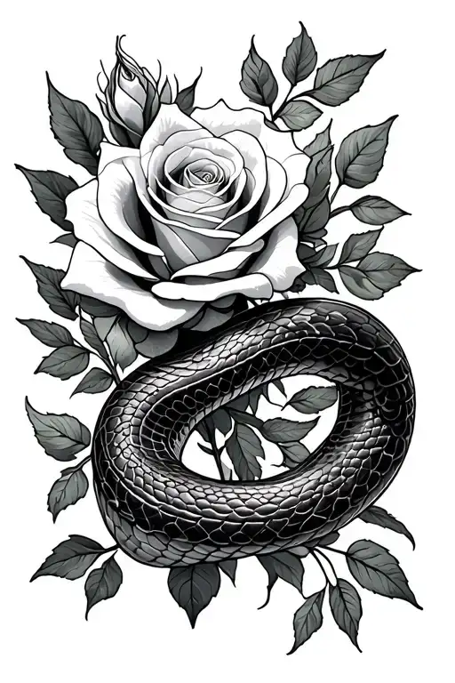 Roses And Snake