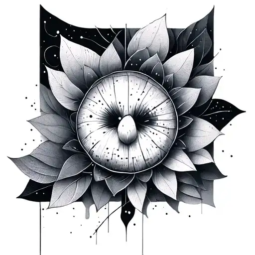 Dotwork Design Minimal Abstract